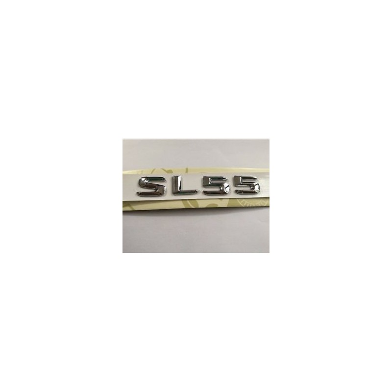 EMBLEMA LETRAS MERCEDES BENZ CLASE SL SL55 CROMADO