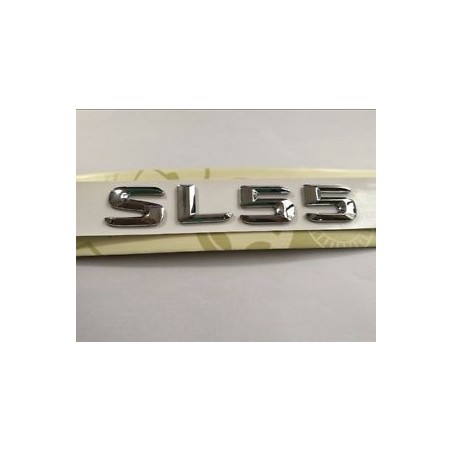 EMBLEMA LETRAS MERCEDES BENZ CLASE SL SL55 CROMADO