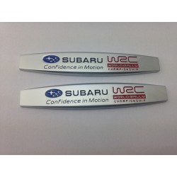 2 EMBLEMAS LATERALES SUBARU WRC MATE