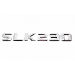 EMBLEMA LETRAS MERCEDES BENZ CLASE SLK SLK230 CROMADO