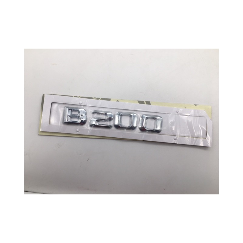 EMBLEMA LETRAS MERCEDES BENZ CLASE B B200 CROMADAS