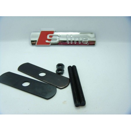 EMBLEMA PARRILLA AUDI SLINE Plata EMBLEMA PARRILLA AUDI SLINE Plata
