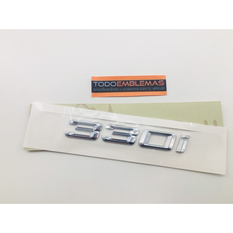 EMBLEMA TRASERO LETRAS BMW SERIE 3 330i CROMADAS