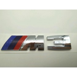 Emblema trasero bmw M3 cromado 12cm