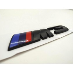 Emblema trasero bmw M3 negro 12cm