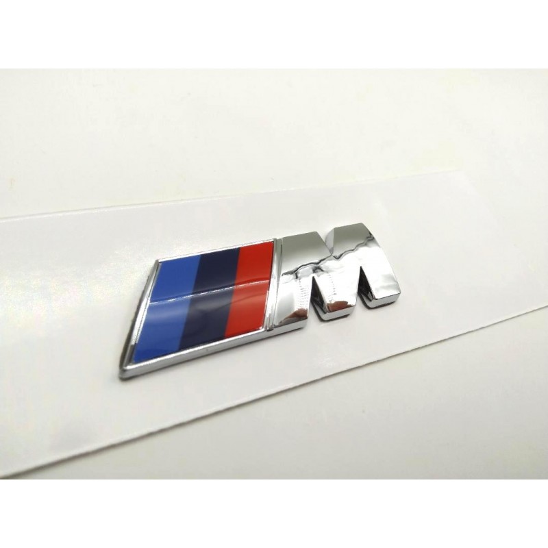 Emblema lateral pequeño bmw m 45mm plata