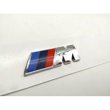 Emblema lateral pequeño bmw m 45mm plata