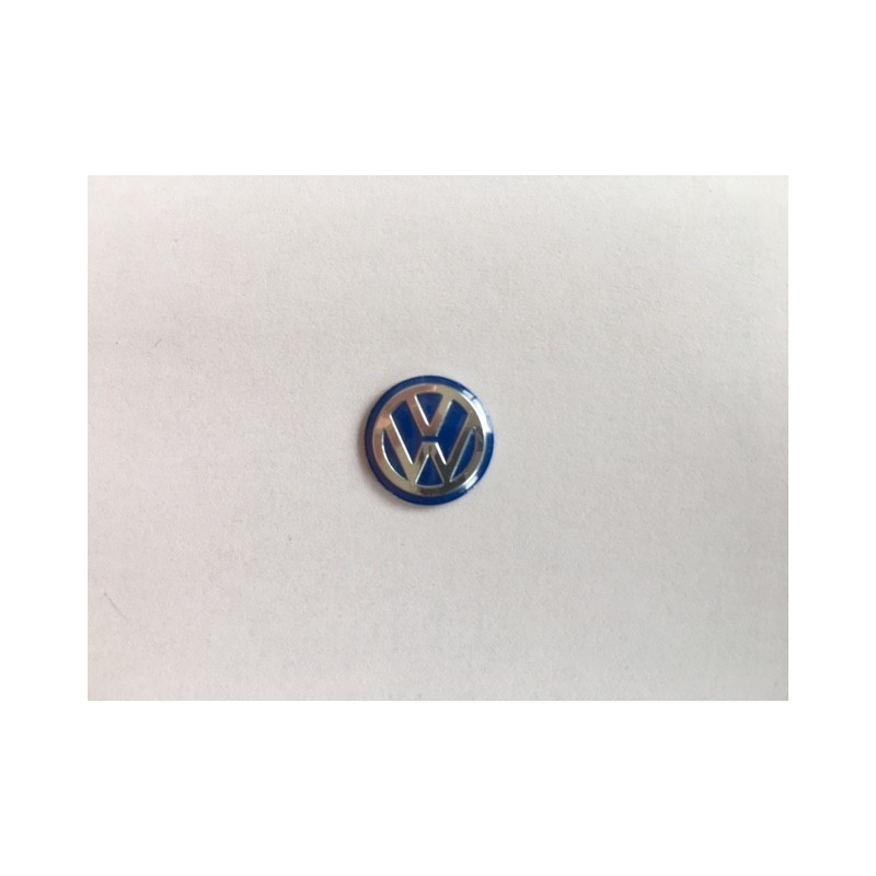 Emblema logo de llave Volkswagen 13mm azul