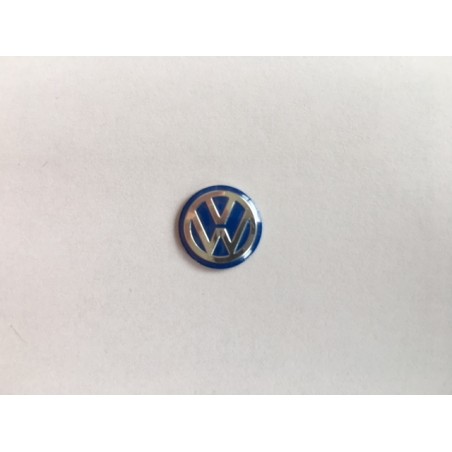 Emblema logo de llave Volkswagen 13mm azul