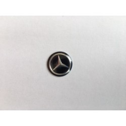 Emblema logo llave mercedes 14mm negro