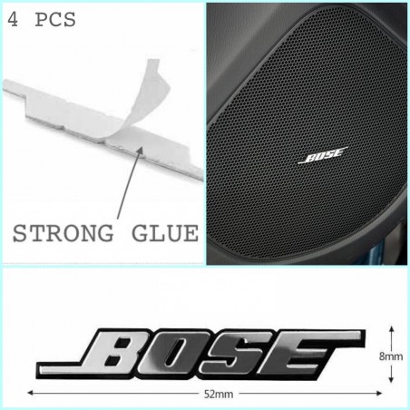 Set de 4 emblemas logo interior Bose 52mm