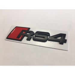 EMBLEMA TRASERO AUDI RS4 NEGRO