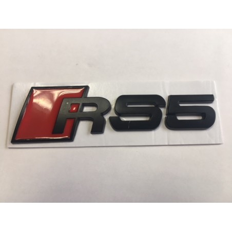 EMBLEMA TRASERO AUDI RS5 NEGRO