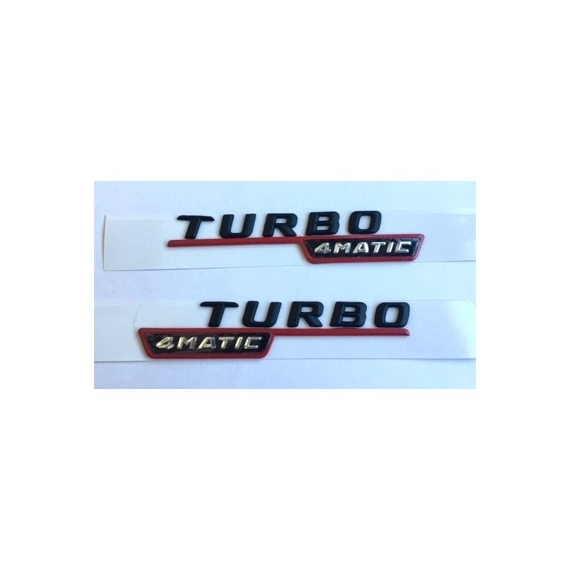 Emblemas laterales Mercedes-Benz turbo 4matic