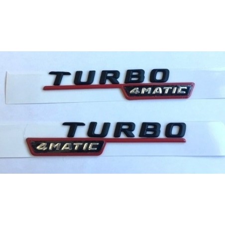 Emblemas laterales Mercedes-Benz turbo 4matic