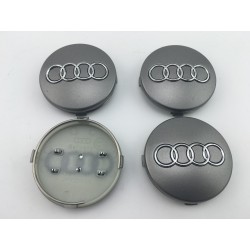 Centro de rueda Audi gris  60mm