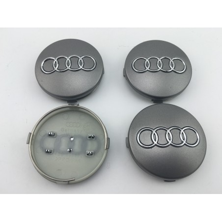 Centro de rueda Audi gris  60mm