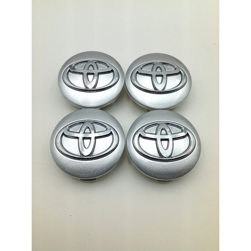 Centro de rueda Toyota plata 57mm