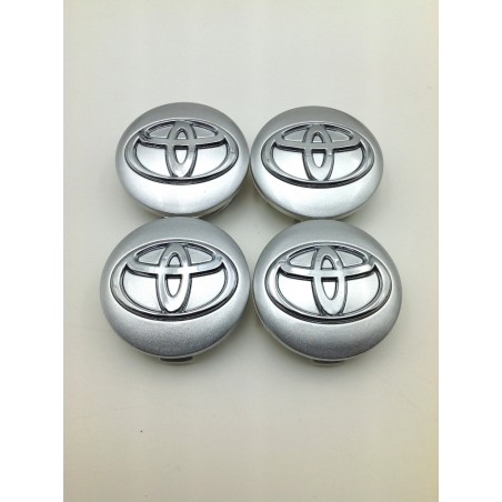Centro de rueda Toyota plata 57mm