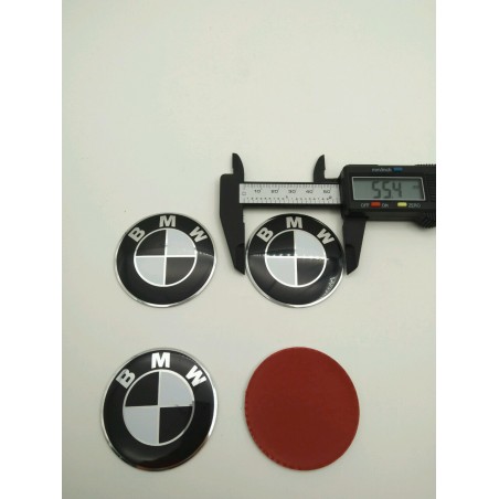 Chapas de centro de rueda BMW negro 56mm