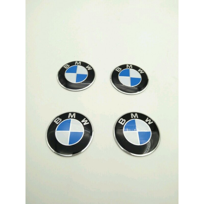 Chapas de centro de rueda BMW azul 56mm