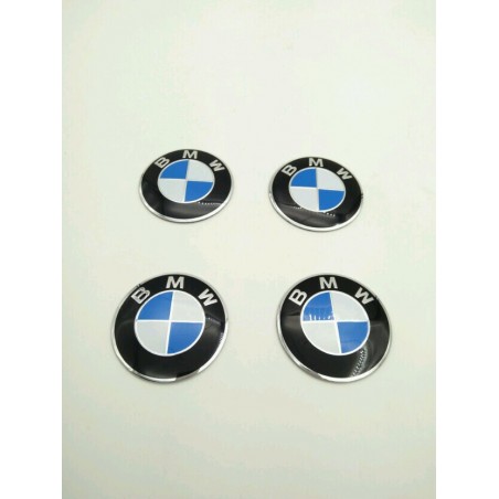Chapas de centro de rueda BMW azul 56mm