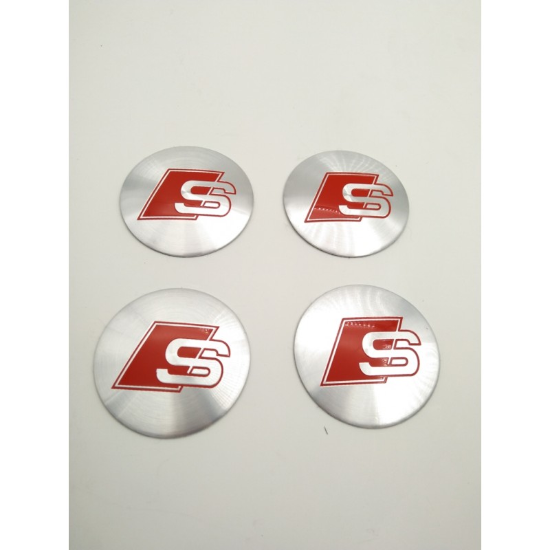 Chapas de centro de rueda Audi Sline 56mm