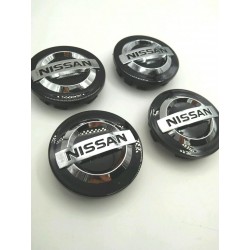 Centro de rueda Nissan negro 54mm