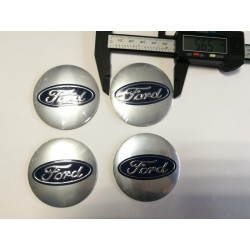 Chapas de centro de rueda Ford plata 56mm