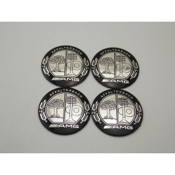 Chapas de centro de rueda mercedes AMG Affalterbach plata 56mm