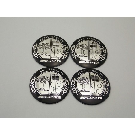 Chapas de centro de rueda mercedes AMG Affalterbach plata 56mm