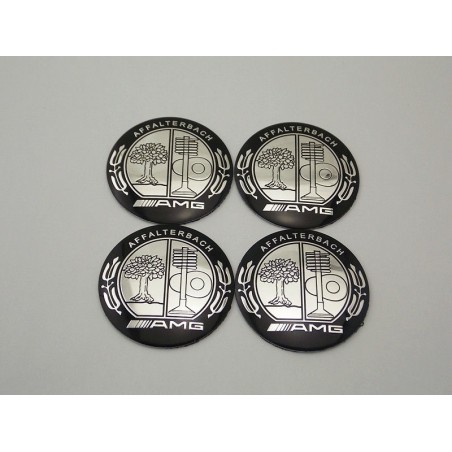 Chapas de centro de rueda mercedes AMG Affalterbach plata 56mm