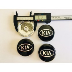 Centro de rueda Kia negro 60mm
