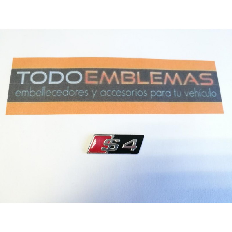 Emblema logo volante Audi Sline S4 negro