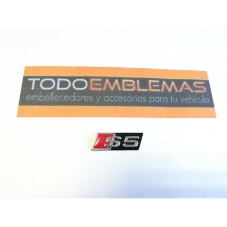 Emblema logo volante audi sline S5 negro