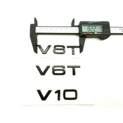 EMBLEMA LATERAL o TRASERO AUDI V8T CROMADO
