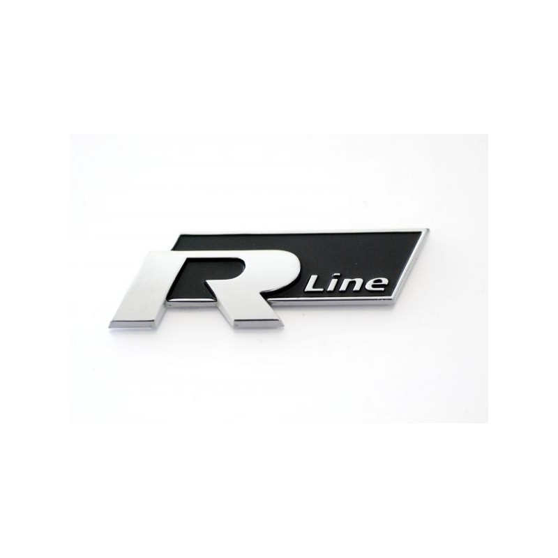 EMBLEMA LATERAL O TRASERO VW R-LINE NEGRO