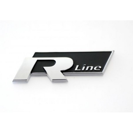 EMBLEMA LATERAL O TRASERO VW R-LINE NEGRO