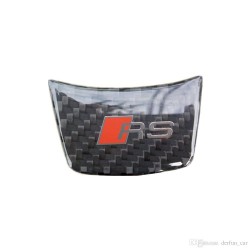 Emblema logo volante audi rs carbono