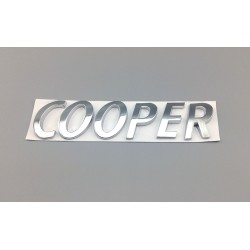 Emblema trasero letras cromadas cooper