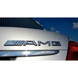 Emblema trasero letras cromadas amg mercedes