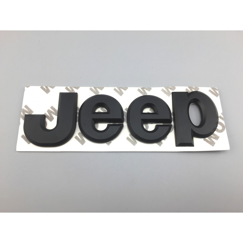 EMBLEMA TRASERO JEEP NEGRO MATE