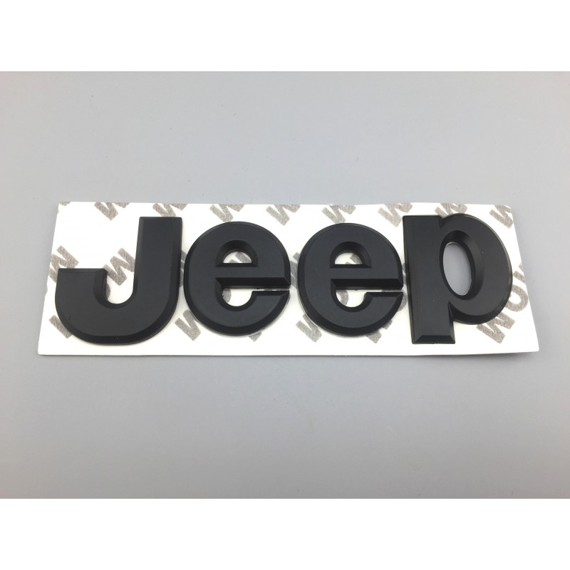 Emblema trasero jeep negro mate