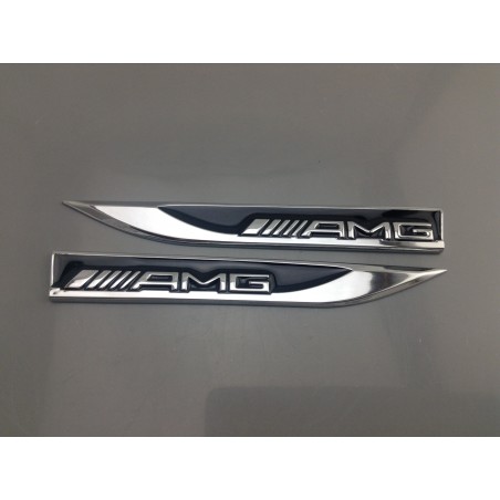 EMBLEMAS LATERALES AMG MERCEDES NEGRO