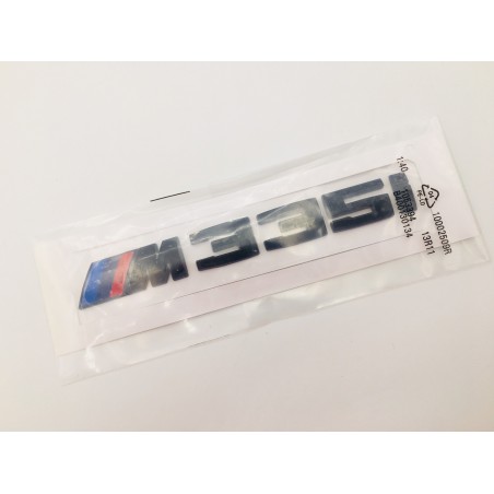 Emblema lateral o trasero bmw m335i negro