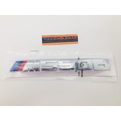 EMBLEMA TRASERO BMW M550d PLATA