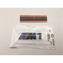 Emblema Lateral BMW M1 Negro 7CM