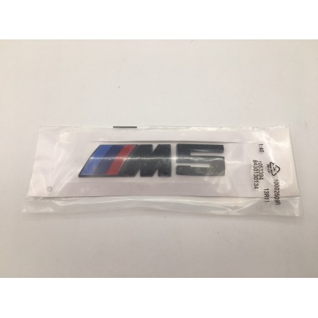 Emblema trasero bmw m5 negro 12cm