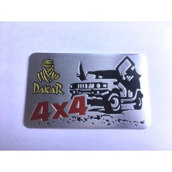 Placa emblema Dakar 4 x 4
