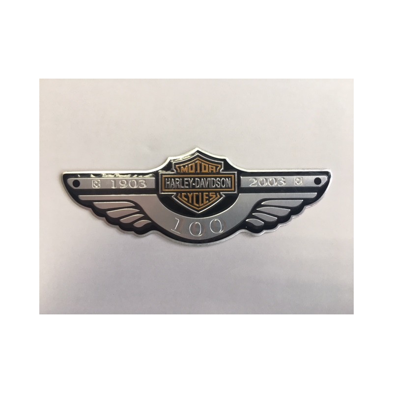 Placa emblema Harley Davidson 100 aniversario